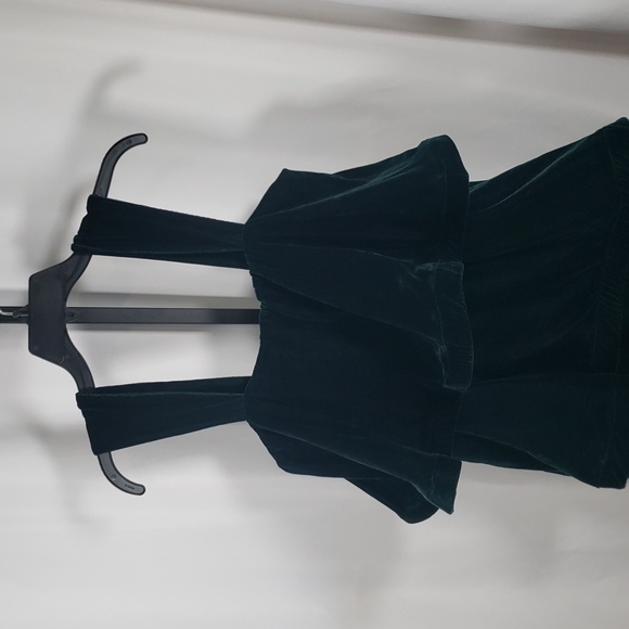 Buru Teagan Deep Green Velvet‎ Convertible Mini to Maxi Dress - SZ XS/S - NWT - Picture 9 of 16